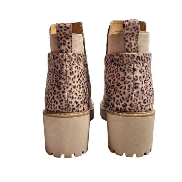 Dolce Vita Women's Leopard Print Slip On Ankle Boots 8.5 - Picture 6 of 13